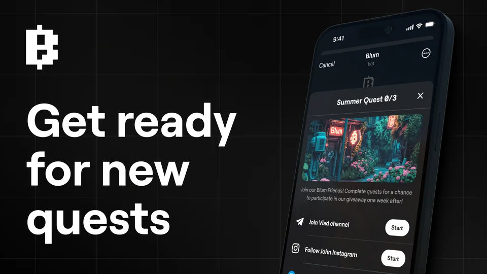 Blum Quests Launch Campaign: $10,000 USDT GIVEAWAY!