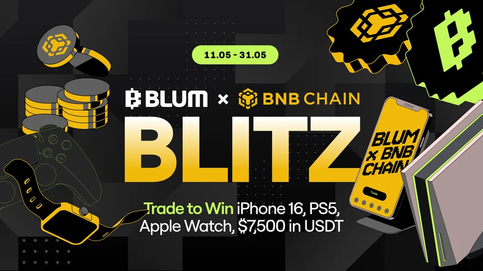 BNB Chain Blitz: Trade with Blum Trading Bot to Win Top Gadgets & USDT